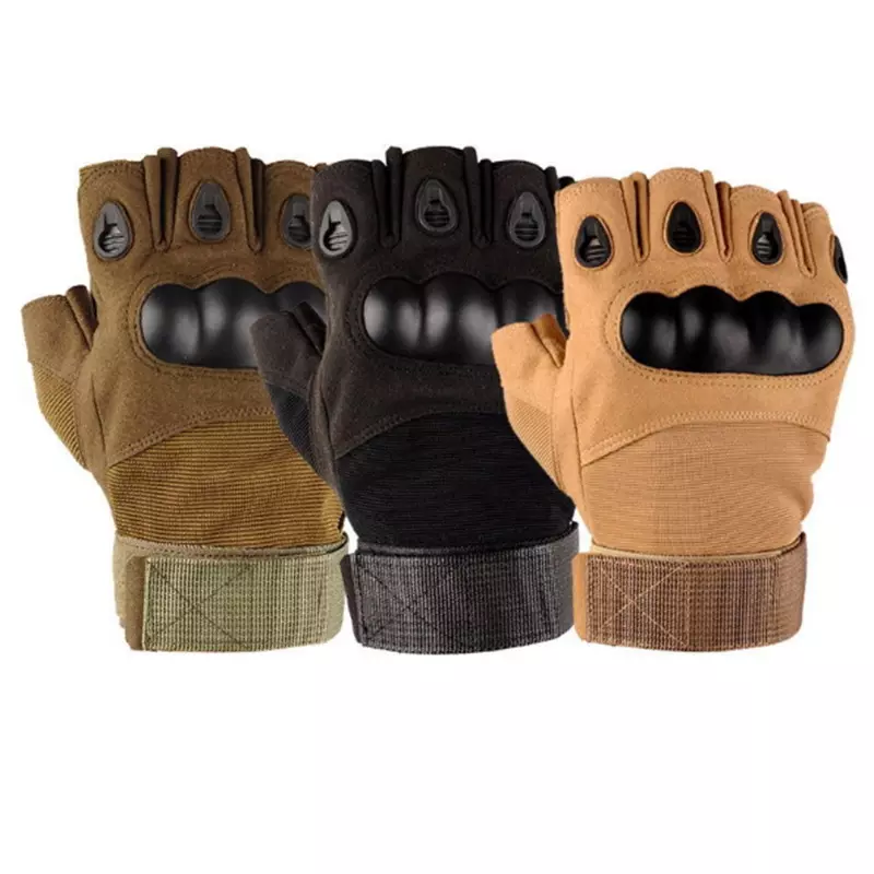 Оптовая Продажа Защитная жесткая защита пальцев ударопрочный зимняя, изготовленные на заказ тактика Половина Finger Тактические перчатки для активного отдыха