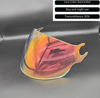 Visière de casque pour modèle LS2 OF562, protection UV, matériau PC, pare-brise renforcé, universel, toutes saisons, unisexe