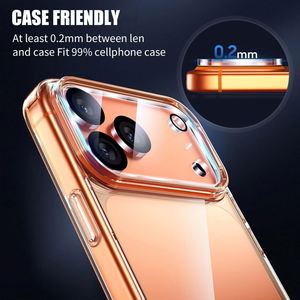 Protection d'objectif d'appareil photo 9H personnalisée par le fabricant pour iPhone 17 Pro Max, protection d'écran en verre haute transparence AR pour objectif d'appareil photo - Product Image 4
