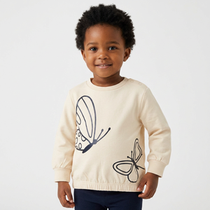 Baby Sweatshirts Hoodies Wholesale OEM Factory Soft Cotton Bamboo Fiber Pullover Unisex Toddler Clothing Cozy Eco-Friendly - Product Image 1