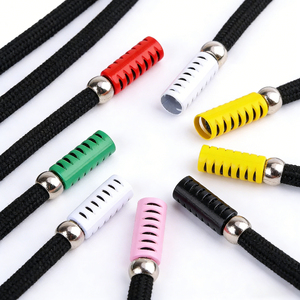 Cordones Redondos de Poliéster Trenzados con Punta Metálica y Bloqueador de Cordón Multicolor Personalizados al por Mayor para Ropa, Zapatillas y Bolsos - Product Image 4