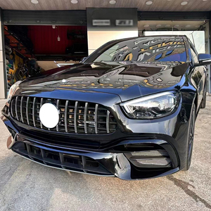 Para <span class=keywords><strong>Mercedes</strong></span> <span class=keywords><strong>Benz</strong></span> Clase E W212 <span class=keywords><strong>2010</strong></span>-2015 Alteración a W213 E63 AMG 2021 + Parachoques Falda lateral Kits de cuerpo completo. - Product Image 5
