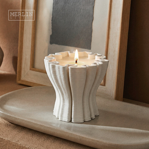 Merlin Living Custom <strong>Candle</strong> Jar Minimalist Ceramic Home <strong>Decor</strong> Luxury Ceramic <strong>Candle</strong> Jars Chaozhou Ceramic Factory Wholesale - Product Image 2