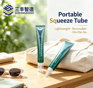 Tubo de PE personalizado con impresión ligera, tubo suave con aplicador de gotero y tapa exterior transparente para gel reparador de la piel - Product Image 5
