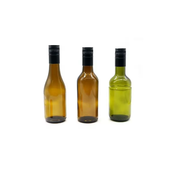 Verde scuro Borgogna 187 ml Bottiglia di Vino Con Tappo A Vite