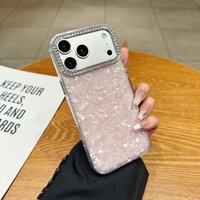 Coque de téléphone de luxe à motif coquille de diamant pour iPhone 18 17 Air 11 12 13 15 14 16 Plus Pro Max, protection scintillante Bling Bling