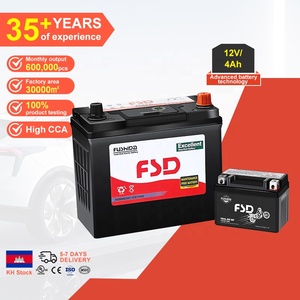 Ắc quy xe máy <span class=keywords><strong>12V</strong></span> 4Ah, chất lượng tuyệt vời, không cần bảo dưỡng, loại axit chì - Product Image 1