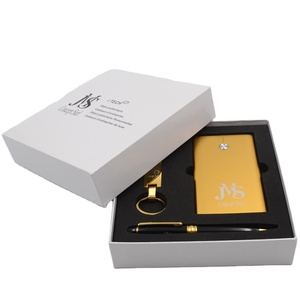 Corporate Gift Golden Power Bank Gift Set, Pen Gift Set, Promotion Gift Set With 5000mAh Power Bank /Keychain/Stylus Ball Pen