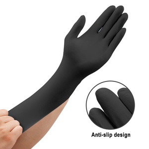 Xingyu Hot Bán tùy chỉnh với logo Đen Nitrile Găng tay dùng một lần bột miễn phí chức năng thực phẩm dùng một lần Găng tay Nitrile găng tay - Product Image 6