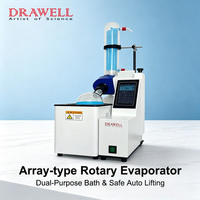 Évaporateur rotatif anti-reflux de type matrice DW-Mini-50, contrôle par écran tactile, évaporateur rotatif de laboratoire