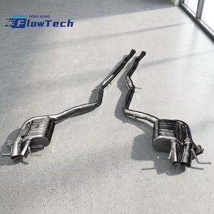 ระบบท่อไอเสียแคทแบ็ก FlowTech คุณภาพสูง วัสดุสแตนเลส T304 พร้อมวาล์ว สำหรับรถยนต์ Mercedes-Benz W223 S400/S450 3.0T - Product Image 4