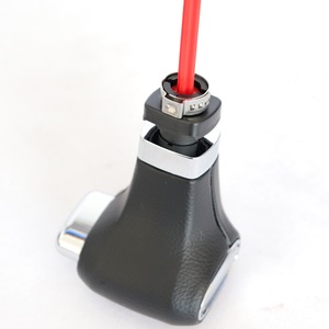Volkswagen Automatic Transmission <b>Shift</b> <b>Knob</b> Leather Grain Black With Red T-Handle For Car Gear Shifter - Product Image 4