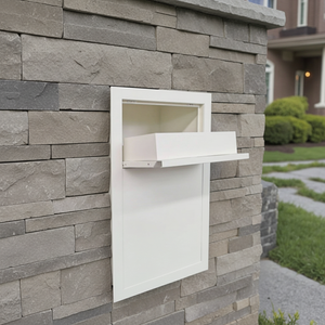 Premontaje montado en la valla Buzón de metal para exteriores Buzón de <span class=keywords><strong>correos</strong></span> Buzón Paquete de acero Gabinete de entrega Caja de paquetes - Product Image 1
