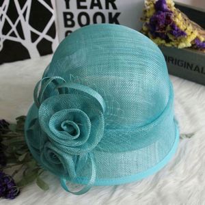 Flower Ladies Sinamay Elegant <b>Hats</b> Ladies Sinamay Church <b>Hats</b> - Product Image 2
