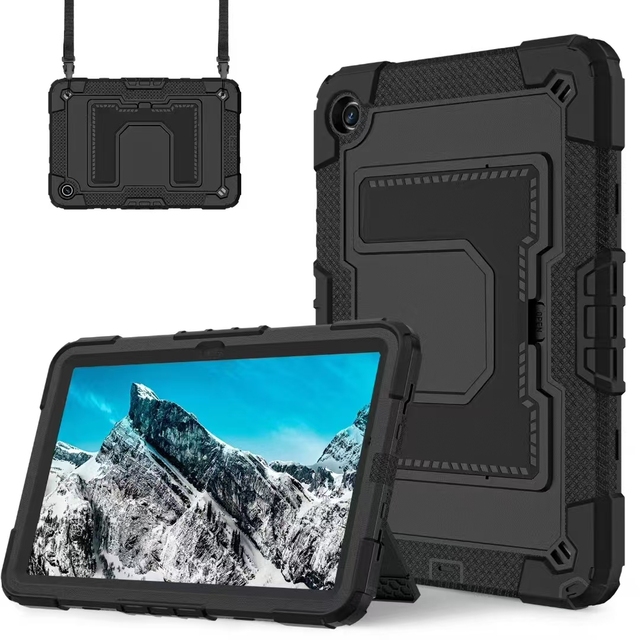 New Designs Kickstand Tablet Cover Cases for Samsung Galaxy Tab A9+ A9 A11 Plus 11 Inch 2025 X216B Shoulder Strap Camera Drop