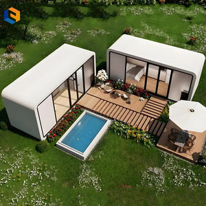 Casa Prefabricada Portátil de Lujo Moderna de 20 Pies/40 Pies, Tipo Cabaña, con Baño, Dormitorio, Aire Acondicionado, etc. - Product Image 3