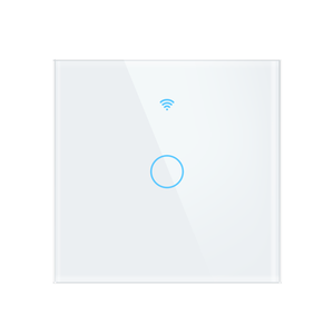 Interruptor de luz WiFi inteligente Tuya con Panel de vidrio EU 1/2/3/4 Gang RF433 Panel de pared Interruptor táctil de luz funciona para Alexa GoogleHome - Product Image 1