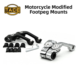Soporte de montaje para reposapiés de motocicleta, 32mm, para barra de seguridad Harley, soporte para reposapiés, acabado cromado negro - Product Image 6