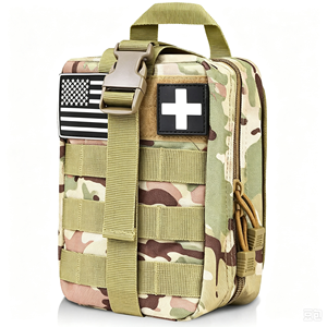 Sac de premiers secours vide, petite pochette de secours, sac à médicaments pour premiers intervenants, conteneur de poche pour voiture, maison, bureau, sport, extérieur - Product Image 1
