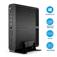 Mini PC Tour Compact Tout-en-un I7 Gaming Serveur Barebone Core 6600U Micro PC Fanless X86 Faible Consommation 12V