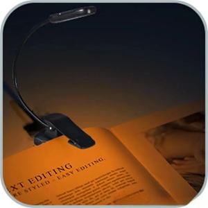 Lampe de lecture portable à clip LED 9 lumières, blanc chaud, 3 températures de couleur, 9 niveaux de luminosité, rechargeable, flexible et réglable - Product Image 6
