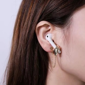 Pendientes de botón antipérdida para auriculares, chapados en oro, soporte para Airpods, joyería de moda para Airpods - Product Image 4