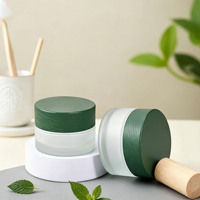 Botol Kaca Matte, Botol Lotion, Botol Semprot Tutup Motif Bambu 30g 50g 100ml Botol Lotion Penghapus Makeup