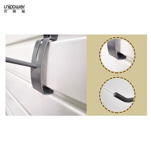 Ganchos de plástico PVC para tablero de canal, color gris, de alta resistencia, de metal, individuales, para montaje en pared, almacenamiento de herramientas, capacidad de 15 kg - Product Image 5