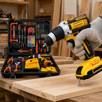 Perceuse/visseuse à percussion électrique sans fil LONSLEY Strongcordless 10 mm, batterie lithium-ion, outil à main adapté au bricolage OEM, vitesse variable