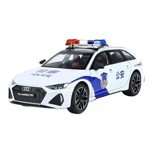 1/24 Au RS6 Druckguss-Autos-Modell modifizierte Legierung Simulation Rückruf di schall&lichtes Metall sammler für Kinder Sportwagen Spielzeug