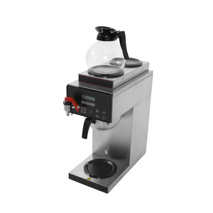 Machine à café commerciale en acier inoxydable de haute qualité avec écran numérique et chauffe-tasses pour restaurant / usage commercial - Product Image 3