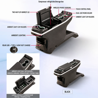 Boîte d'accoudoir de console centrale Odyssey RC1 RC3 RC4 RC5 2016-2025 avec charge sans fil Type-C 65W, lumière d'ambiance et porte-gobelet