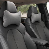 Coussin de nuque portable pour voiture avec surface perforée respirante, appui-tête universel pour voiture avec design en forme d'os