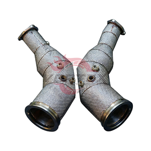 Collecteur d'échappement haute performance en acier inoxydable poli miroir Vortex pour Audi RS6 RS7 C8 4.0T V8 Biturbo 2020-2026 Racing - Product Image 2