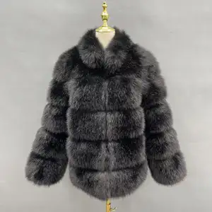 Janefur Winter Plus Size Women Faux Fur Coat Long Fake Fur Jacket