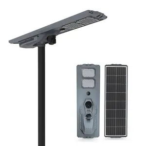 Drahtlose wasserdichte 100 Watt 400 Watt SIM-Karte Solar Straßen laterne mit CCTV-Kamera 4g