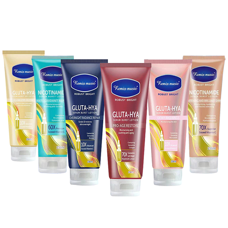 Remix Music No Stick Sunscreen Make Skin Glows with Vitality Smoothing and Firming Moisturizing Whitening Body Lotion
