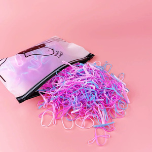 ยางรัดผมแบบใช้แล้วทิ้ง ทนทาน สำหรับเด็กผู้หญิงและเด็กทารก ดีไซน์กล่องแบบต่อเนื่อง แรงยึดเกาะดีเยี่ยม - Product Image 4