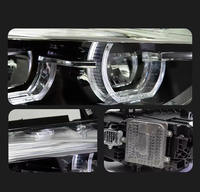 Pour BMW Série 3 F30 2012-2015, modification de l'ensemble de phares 12V, feux à lentille de type cuillère LED avec clignotants dynamiques