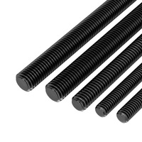 High Strength Metric Carbon Steel 4.8 8.8 10.9 12.9 Grade Threaded Rod Full Thread Bar Galvanized DIN 975 Stud Bolt Fastener