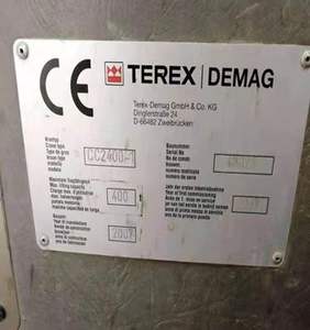 Grúa sobre orugas Terex-Demag CC2400 usada, capacidad de 400 toneladas, fabricada en Alemania - Product Image 2
