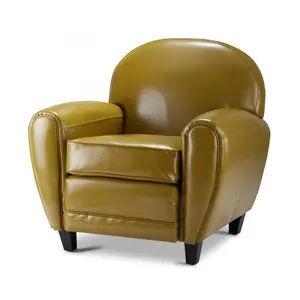 Yeni tasarım rahat kanepe eğlence sandalye oturma odası tek deri koltuk