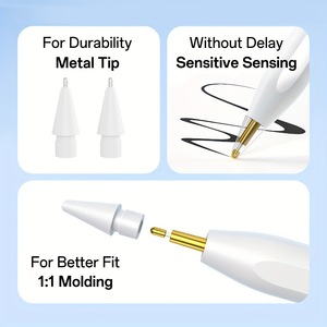 Punte di Ricambio per Apple Pencil di 1a e 2a Generazione e <span class=keywords><strong>USB</strong></span>-C, Disponibili in Diverse Misure e Stili, Punte Durevoli ad Alta Precisione - Product Image 4