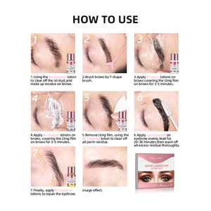 Free Sample High Quality Liquid Lash Tint Lash Lift <b>Kit</b> Safe Non-Irritation Vegan Odor Free Thioglycolic Acid Free - Product Image 6