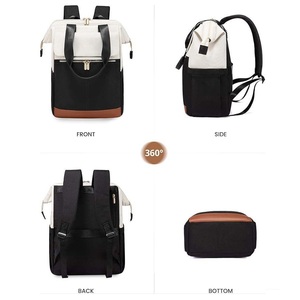 Ensemble de 2 sacs à dos de voyage à ouverture large avec trousse de toilette, 16 poches, résistant à l'eau, pour ordinateur portable 15,6 pouces, sac à dos de voyage d'affaires - Product Image 5