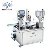 Machine de remplissage et de scellage automatique rotative XBG-P900 pour tasses – Lait concentré, café, yaourt, liquides