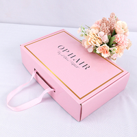 Caja de embalaje personalizada Cajas de envío para pequeñas empresas Cajas móviles con asas