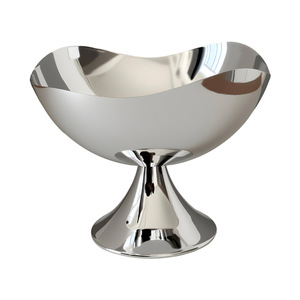 Modern Electroplated Silver Storage Tray Iron Decorative Bowl For Living Room Table Display - Product Image 5