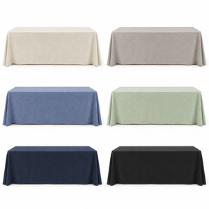 Custom Color Rectangular Banquet Tablecloth Linen Look <b>Table</b> Linen Premium Hotel Quality For Catering Procurement Bulk - Product Image 1