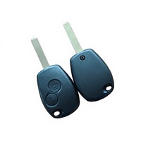 Coque de clé de voiture à distance de remplacement intelligente pour clé à 2 boutons Renault sans logo clés de véhicule à lame VA6